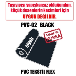 PVC Siyah Tekstil Transfer Folyosu - 51 cm x 1 metre (1)
