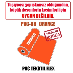 PVC Turuncu Tekstil Transfer Folyosu - 51 cm x 1 metre (1)