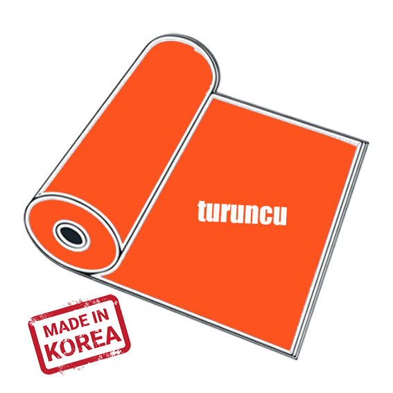 PVC Turuncu Tekstil Transfer Folyosu - 51 cm x 1 metre - 1