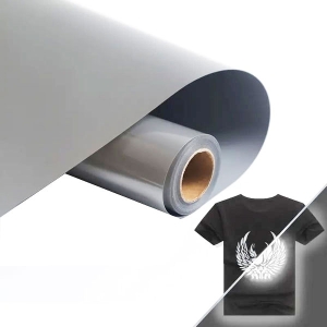 Reflektif Koyu Gri Tekstil Transfer Folyosu - 51 cm x 1 metre