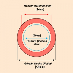 - Rozet Magnet 44 mm (100 adet) (1)  - Rozet Magnet 44 mm (100 adet) (1)