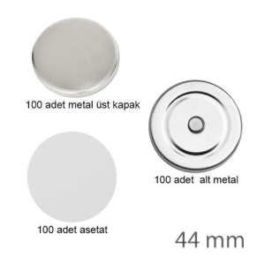 - Rozet Magnet 44 mm (100 adet)  - Rozet Magnet 44 mm (100 adet)