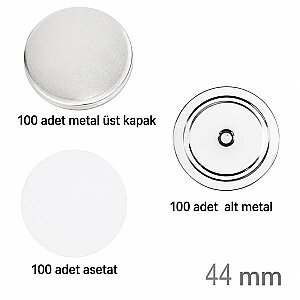 Rozet Magnet 44 mm (100 adet)