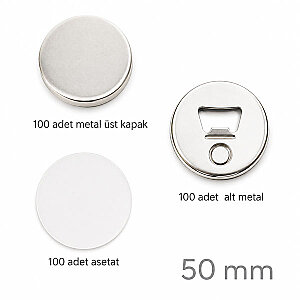 Rozet Magnet Açacak 50 mm (100 adet )