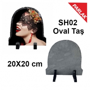 Sublimasyon Oval Taş 20X20 cm - 4