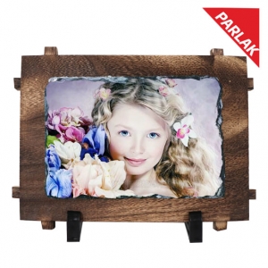 Sublimasyon  Ahşap Çerçeveli Taş 12x17 cm - 3
