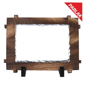 Sublimasyon  Ahşap Çerçeveli Taş 12x17 cm - 5