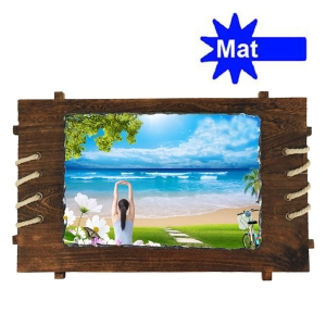 Sublimasyon Ahşap Çerçeveli Taş 18x26 cm - MAT - 3