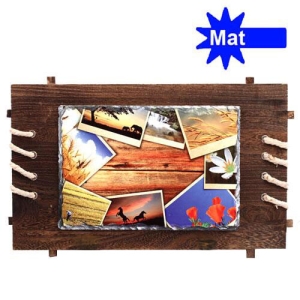 - Sublimasyon Ahşap Çerçeveli Taş 18x26 cm - MAT (1)  - Sublimasyon Ahşap Çerçeveli Taş 18x26 cm - MAT (1)