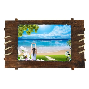 - Sublimasyon Ahşap Çerçeveli Taş 18x26 cm - MAT  - Sublimasyon Ahşap Çerçeveli Taş 18x26 cm - MAT