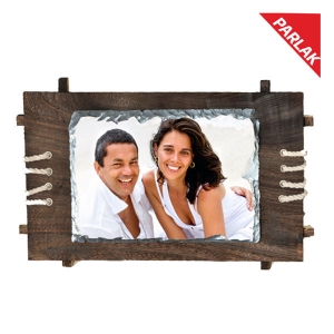 Sublimasyon  Ahşap Çerçeveli Taş  18x26 cm - 3