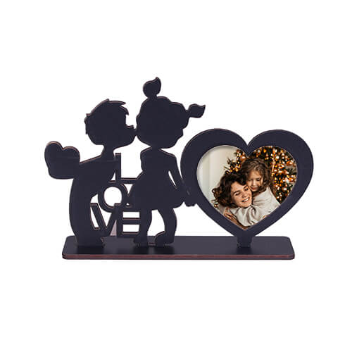  - Siyah Ahşap Love Çerçeve 29x19 cm