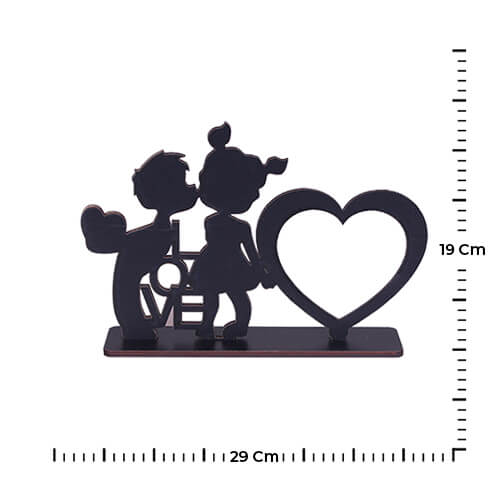  - Siyah Ahşap Love Çerçeve 29x19 cm (1)