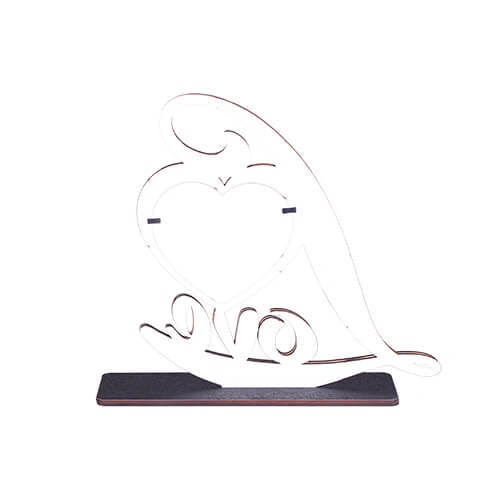 Siyah Ahşap Love Çerçeve 29x25 cm - 3