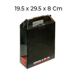 - Siyah Karton Kristal Plaket Kutusu - Büyük  - Siyah Karton Kristal Plaket Kutusu - Büyük