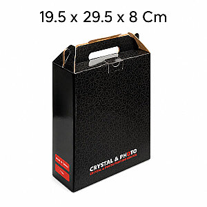 Siyah Karton Kristal Plaket Kutusu - Büyük