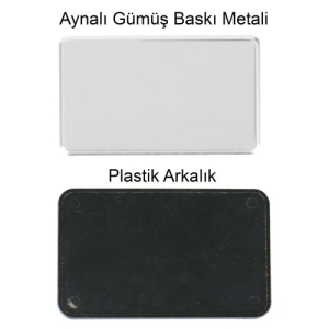 - SPX Dikdörtgen Metal Yaka İsimliği (aynalı gümüş)  - SPX Dikdörtgen Metal Yaka İsimliği (aynalı gümüş)