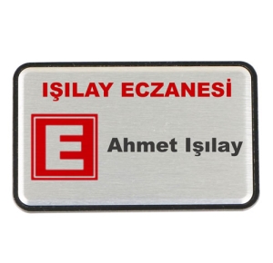 - SPX Dikdörtgen Metal Yaka İsimliği (fırçalı gümüş) (1)  - SPX Dikdörtgen Metal Yaka İsimliği (fırçalı gümüş) (1)