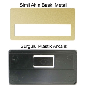 - SPX Logi Sürgülü Metal Yaka İsimliği (simli altın)  - SPX Logi Sürgülü Metal Yaka İsimliği (simli altın)