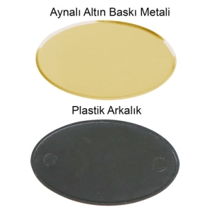 - SPX Oval Metal Yaka İsimliği (aynalı altın) (1)  - SPX Oval Metal Yaka İsimliği (aynalı altın) (1)