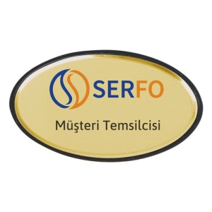 - SPX Oval Metal Yaka İsimliği (aynalı altın)  - SPX Oval Metal Yaka İsimliği (aynalı altın)