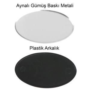 - SPX Oval Metal Yaka İsimliği (aynalı gümüş) (1)  - SPX Oval Metal Yaka İsimliği (aynalı gümüş) (1)