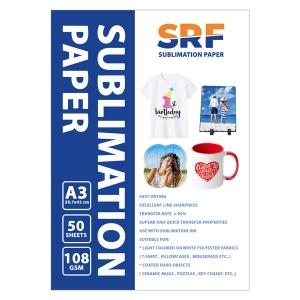 SRF - SRF Sublimasyon Sert Zemin Kağıdı A3 (50 adet) SRF - SRF Sublimasyon Sert Zemin Kağıdı A3 (50 adet)