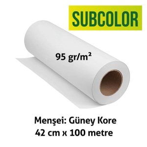 Subcolor - Subcolor Rulo Sublimasyon Sert Zemin Kağıdı 42cmx100m  Subcolor - Subcolor Rulo Sublimasyon Sert Zemin Kağıdı 42cmx100m