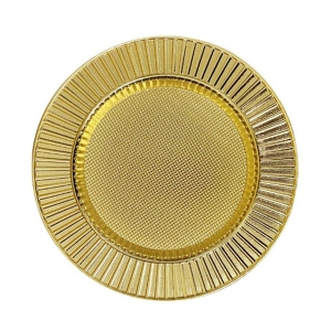 - Sublimasyon 25 cm Altın Metal Tabak - Güneş  - Sublimasyon 25 cm Altın Metal Tabak - Güneş