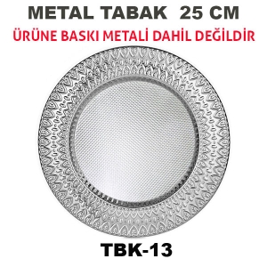 - Sublimasyon 25 cm Gümüş Metal Tabak - Ardiva (1)  - Sublimasyon 25 cm Gümüş Metal Tabak - Ardiva (1)