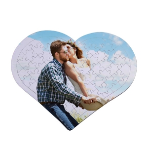 - Sublimasyon A3 Kalp Puzzle 97 Parça  - Sublimasyon A3 Kalp Puzzle 97 Parça