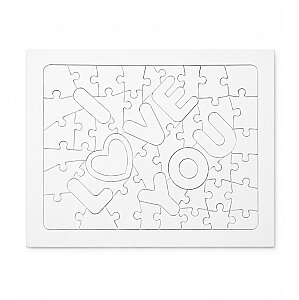 Sublimasyon A4 I love You Puzzle 51 Parça