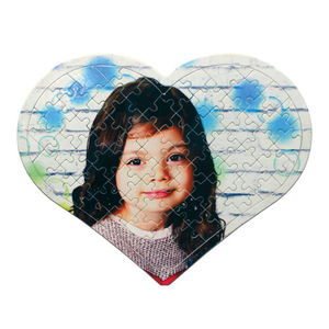 - Sublimasyon A4 Kalp Puzzle 81 Parça  - Sublimasyon A4 Kalp Puzzle 81 Parça