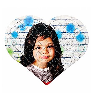 Sublimasyon A4 Kalp Puzzle 81 Parça (1)