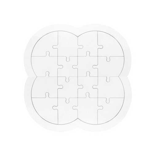 - Sublimasyon Ahşap A4 Yonca Puzzle (16 parça) (1)  - Sublimasyon Ahşap A4 Yonca Puzzle (16 parça) (1)