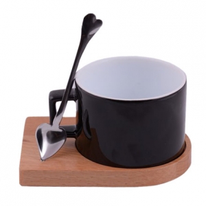 Sublimasyon Ahşap Altlıklı Sihirli Seramik Fincan - 3