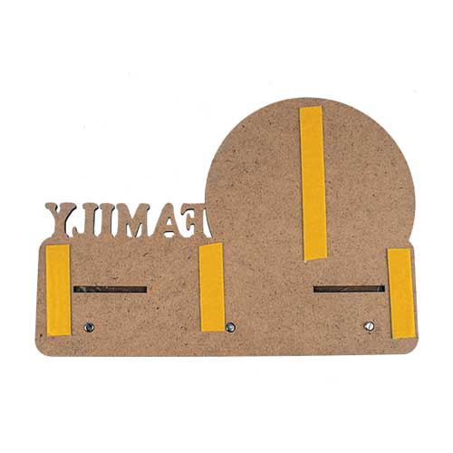 Sublimasyon Ahşap Anahtar Askılığı - Family - 3