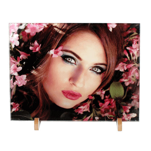 - Sublimasyon Ahşap Ayaklı Cam Çerçeve 20X25 cm  - Sublimasyon Ahşap Ayaklı Cam Çerçeve 20X25 cm