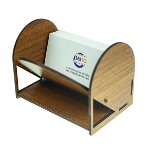 Sublimasyon Ahşap Kartvizitlik (Ceviz) - 4