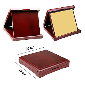 Sublimasyon Ahşap Kutulu Kare Plaket 20x20 cm (1)