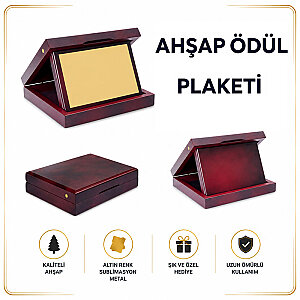 Sublimasyon Ahşap Kutulu Plaket 12x16 cm - Yatay - 3