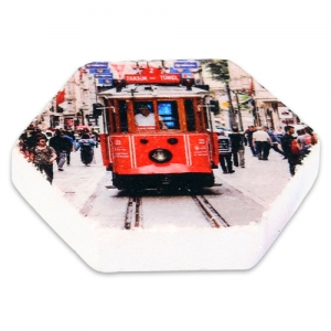 - Sublimasyon Altıgen Taş Magnet 4,8x5,5 cm  - Sublimasyon Altıgen Taş Magnet 4,8x5,5 cm