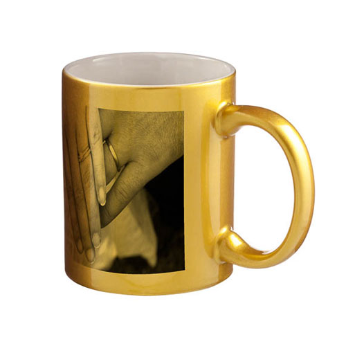 Sublimasyon Altın Metalik Kupa - Kutulu - 3