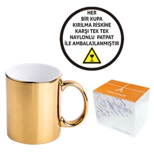 - Sublimasyon Altın Metalik Kupa - Kutulu (1)  - Sublimasyon Altın Metalik Kupa - Kutulu (1)