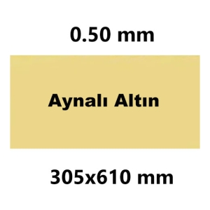 - Sublimasyon Avrupa Metal Aynalı Altın 30.5 x 61 cm  - Sublimasyon Avrupa Metal Aynalı Altın 30.5 x 61 cm