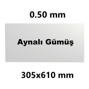 - Sublimasyon Avrupa Metal Aynalı Gümüş 30.5 x 61 cm  - Sublimasyon Avrupa Metal Aynalı Gümüş 30.5 x 61 cm