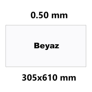 - Sublimasyon Avrupa Metal Beyaz 30.5 x 61 cm  - Sublimasyon Avrupa Metal Beyaz 30.5 x 61 cm