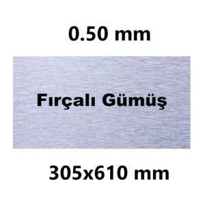 - Sublimasyon Avrupa Metal Fırçalı Gümüş 30.5 x 61 cm  - Sublimasyon Avrupa Metal Fırçalı Gümüş 30.5 x 61 cm