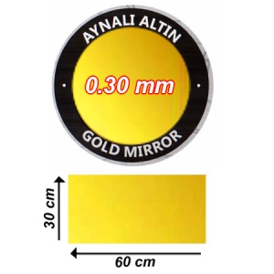 - Sublimasyon Aynalı Altın Metal 30x60 cm - 0,30 mm  - Sublimasyon Aynalı Altın Metal 30x60 cm - 0,30 mm