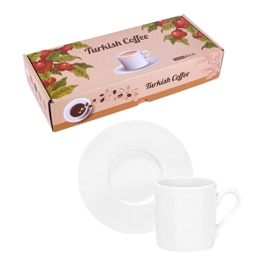 - Sublimasyon Porselen Beyaz Kahve Fincanı 6 'lı Set - İthal  - Sublimasyon Porselen Beyaz Kahve Fincanı 6 'lı Set - İthal